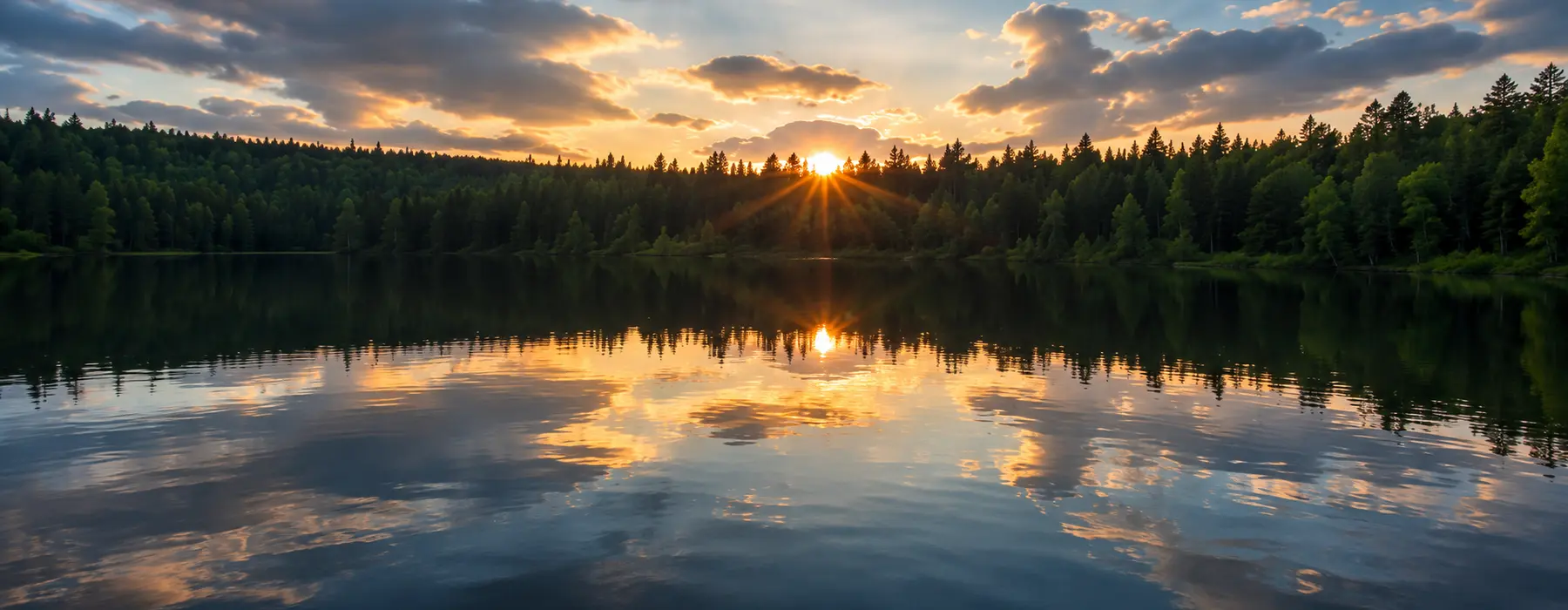 Northwestern Ontario forest and lake landscape representing the Gonedelease exploration region