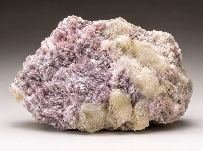 Lithium-bearing mineral specimen representing Gonedelease exploration targets